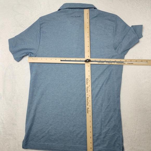 Travis Mathew Polo Shirt Mens Medium Blue Beer Buckets Golf Play Maker 1MV374 - Picture 11 of 13